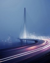 Завораживающая асимметрия : самый длинный асимметричный вантовый мост (Фото)