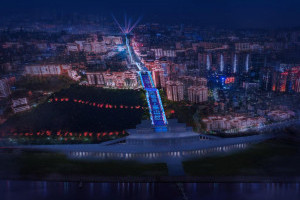 Найдовший у світі відкритий ескалатор у світі запрацював у Китаї