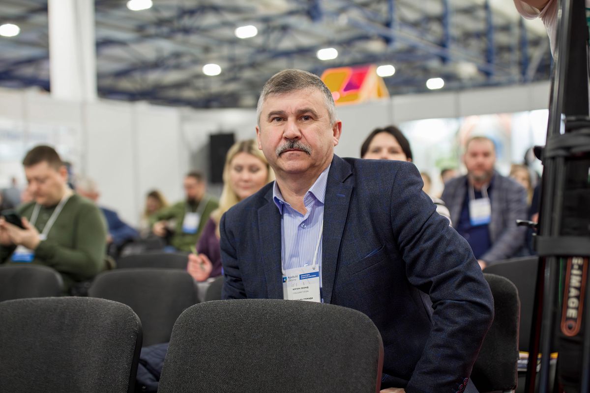 Голова української громади на конференції "Відбудова в Дії"