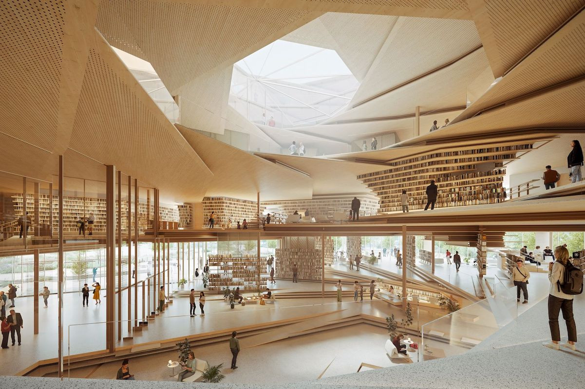 Японський архітектор створить спіральну бібліотеку у східній Польщі (ВІЗУАЛІЗАЦІЇ)