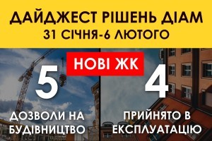 Де з'являться нові ЖК і яке житло введено в експлуатацію. Дайджест рішень ДІАМ за тиждень