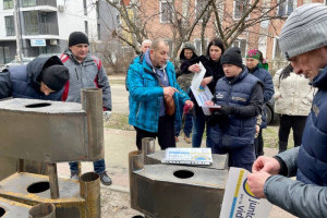 Іспанська благодійна організація передала  сотню буржуйок в Ірпінь