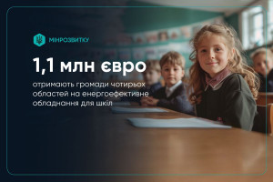 Уряд виділив громадам 1,1 млн євро на енергоефективні школи