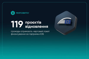 Громади отримають 740,3 млн грн на реалізацію 119 проєктів відновлення