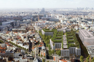 Під Парижем проєктують лікарню з даховим парком і тисячами дерев (ВІЗУАЛІЗАЦІЇ)