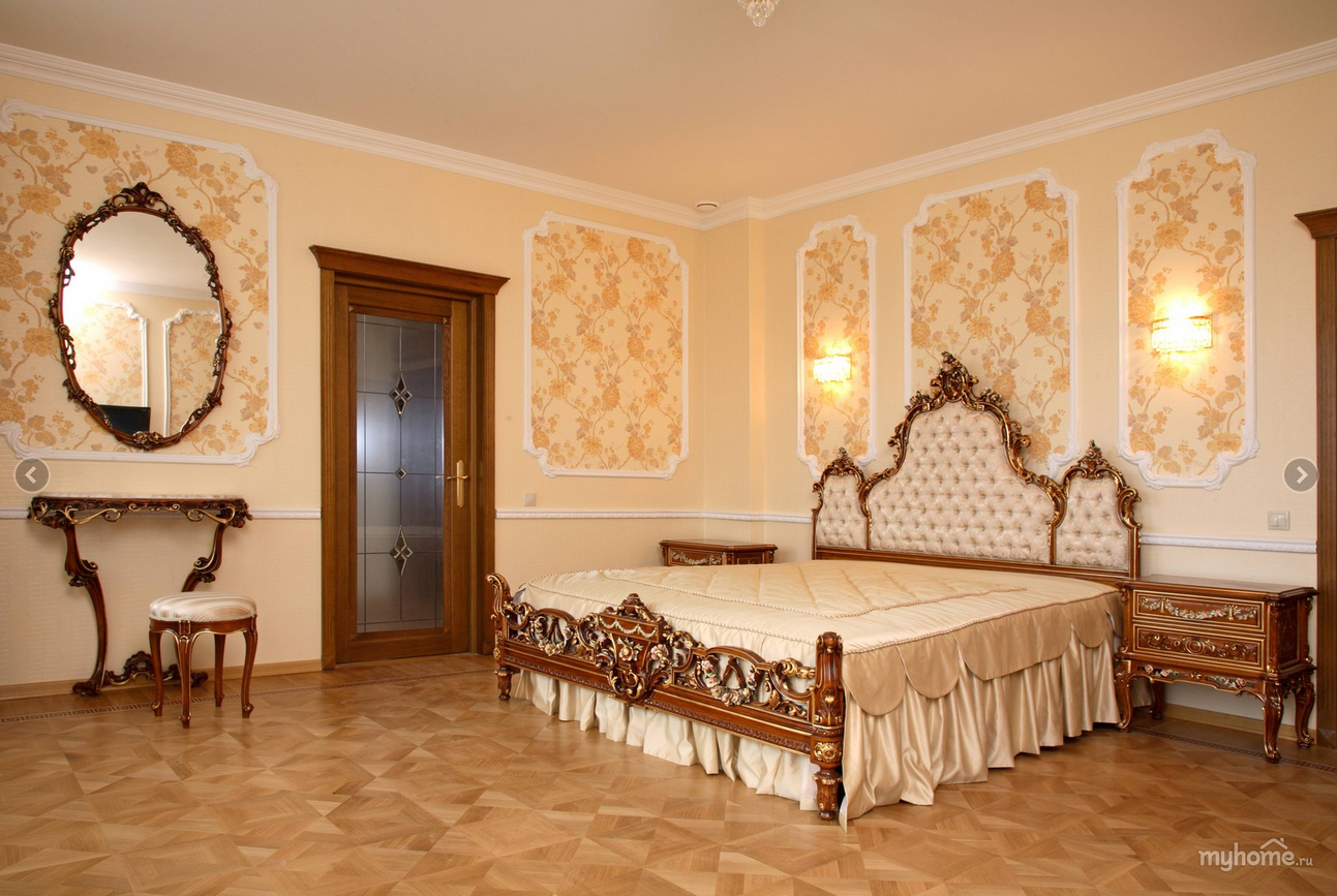 Итальянская спальня в стиле барокко